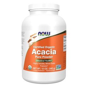 NOW Foods Organic Acacia Pure Powder for Gut Health