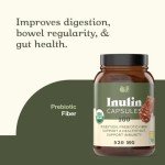 Organic Inulin Capsules - 520mg, 100 Pills