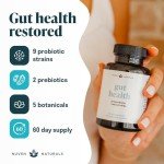 Nuven Naturals Gut Health Prebiotics & Probiotics Supplement