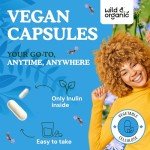 Organic Inulin Prebiotic Fiber Capsules for Gut Health