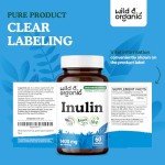 Organic Inulin Prebiotic Fiber Capsules for Gut Health