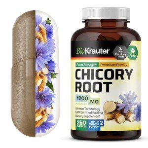Chicory Fiber Prebiotic Capsules - 1200 mg, 250 Count