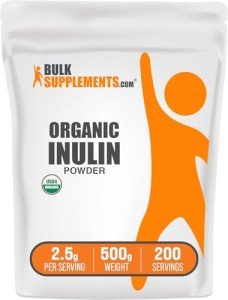 Organic Inulin Powder - Vegan Soluble Fiber 500g
