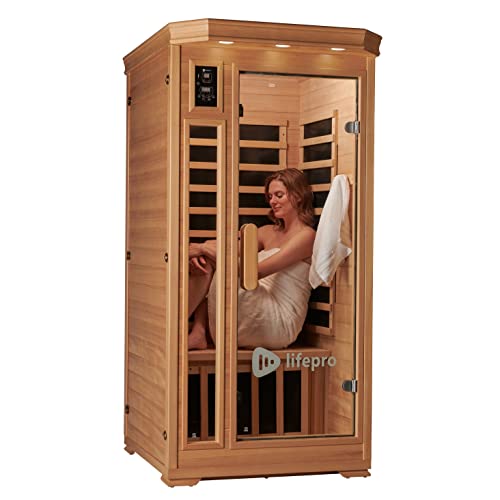 LifePro 1-Person Infrared Home Sauna with Bluetooth