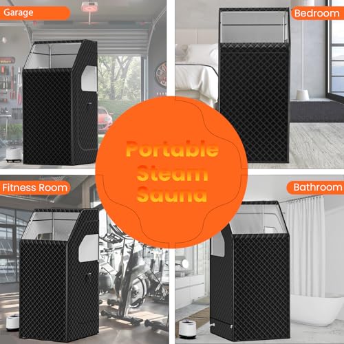 Portable Home Sauna Tent with Timer and Remote Control