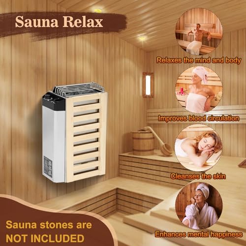 110V Stainless Steel Electric Sauna Heater with Timer