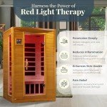 Dynamic Andora 2-Person Low EMF Infrared Sauna