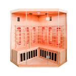 4-Person Corner Infrared Home Sauna - Easy Setup