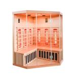 4-Person Corner Infrared Home Sauna - Easy Setup