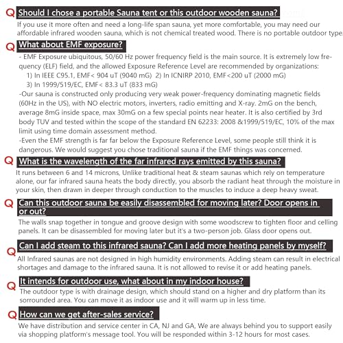 Xmatch 2-Person Outdoor Far Infrared Sauna