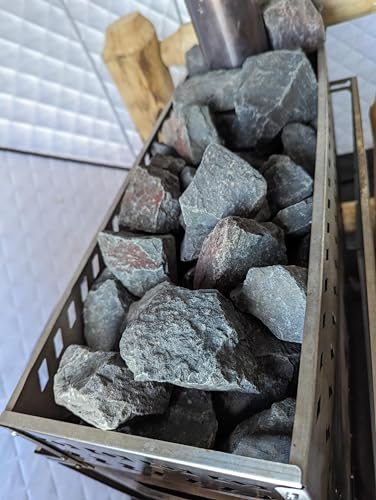 Basalt Sauna Stones - 37 lbs Rock Set