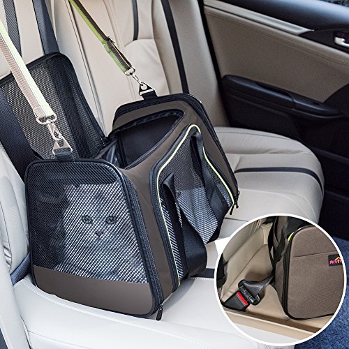 Soft-Sided Pet Travel Carrier, Airline Approved Dog Cat Carrier for Medium Puppy and Cats