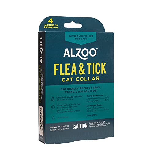 ALZOO Natural Repellent Flea & Tick Collar for Cats 1-oz box 1-count