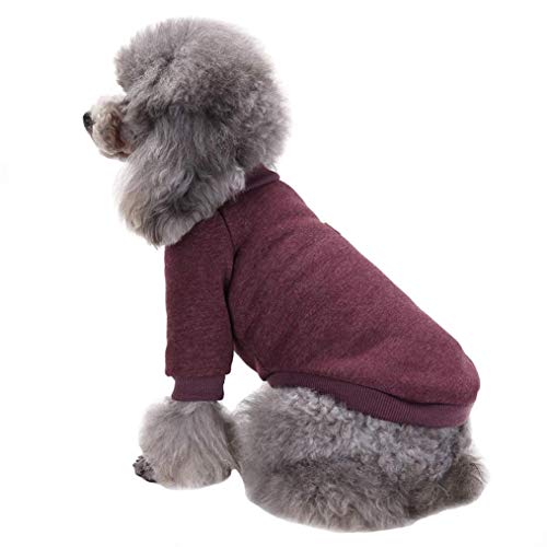 Fashion Focus On Pet Dog Clothes Knitwear Dog Sweater Soft Thickening Warm Pup Dogs Shirt Winter Puppy Sweater for Dogs (Brown, XXS)