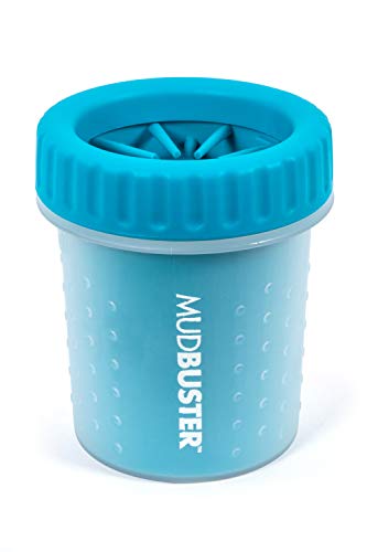 Dexas MudBuster Portable Dog Paw Cleaner, Small, Blue