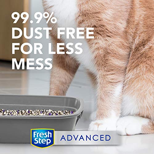 Fresh Step Advanced Clean Paws Clumping Cat Litter, Low Tracking Cat Litter with Odor Control - 18.5 lb (Package May Vary)