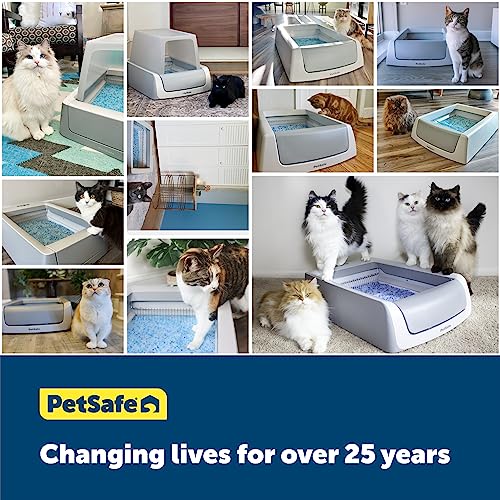 PetSafe ScoopFree Ultra Automatic Self Cleaning Hooded Cat Litter Box, Includes Disposable Trays with Crystal Litter and Hood, 2 Colors