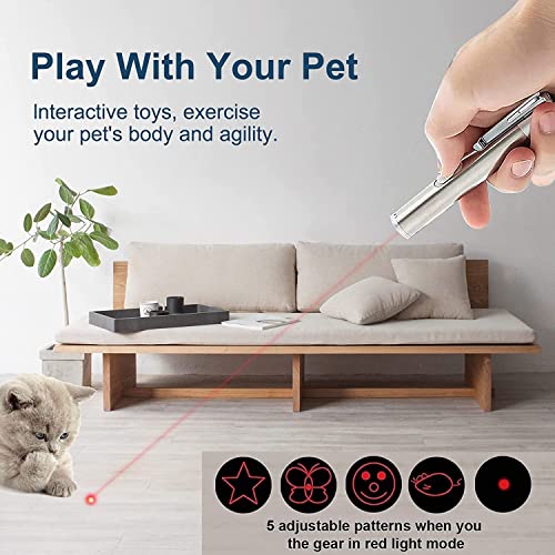 Interactive Cat Toy Wand with Light, Keep Pets Busy