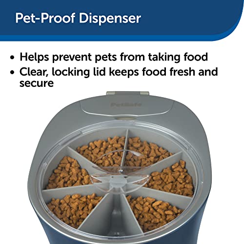PetSafe Cat and Dog Food Dispenser - Automatic 6 Meal or Digital 2 Meal Pet Feeder - Great for Cats or Small Dogs