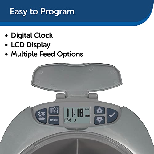 PetSafe Cat and Dog Food Dispenser - Automatic 6 Meal or Digital 2 Meal Pet Feeder - Great for Cats or Small Dogs