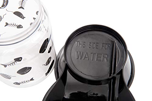 Lixit Animal Care Cat Feeder/Fountain Reversible Base, 64-Ounce