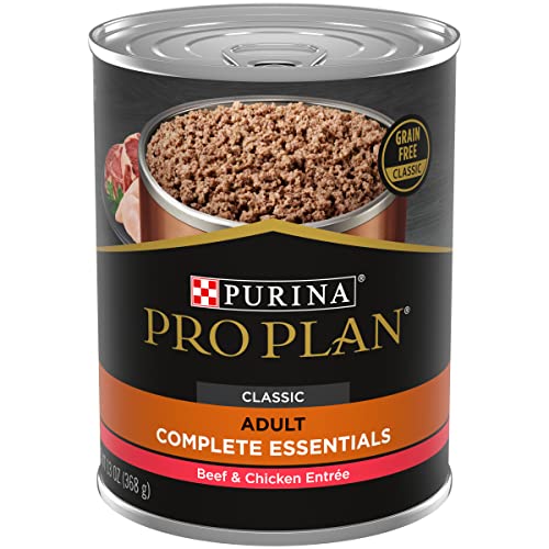 Purina Pro Plan Grain Free, High Protein Wet Dog Food, SAVOR Classic Beef & Chicken Entree - (12) 13 oz. Cans