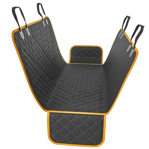 Dog Back Seat Cover Protector Waterproof Scratchproof Nonslip Hammock for Dogs Backseat Protection Against Dirt and Pet Fur Durable Pets Seat Covers for Cars & SUVs