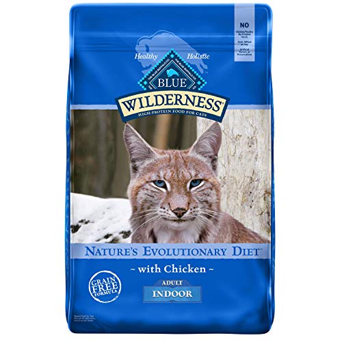 Blue Buffalo Wilderness High Protein Grain Free, Natural Adult Indoor Dry Cat Food, Chicken 11-lb