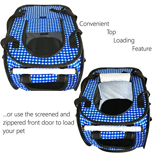 Pet Fit For Life Collapsible/Portable Cat/Dog/Pet Carrier/Condo Bonus Cat Feather Toy