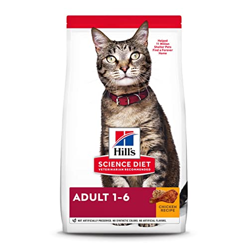 Hill's Science Diet Dry Cat Food, Adult, Chicken Recipe, 16 lb Bag
