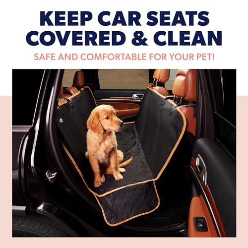 Dog Back Seat Cover Protector Waterproof Scratchproof Nonslip Hammock for Dogs Backseat Protection Against Dirt and Pet Fur Durable Pets Seat Covers for Cars & SUVs