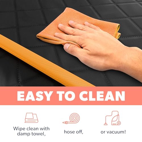 Dog Back Seat Cover Protector Waterproof Scratchproof Nonslip Hammock for Dogs Backseat Protection Against Dirt and Pet Fur Durable Pets Seat Covers for Cars & SUVs