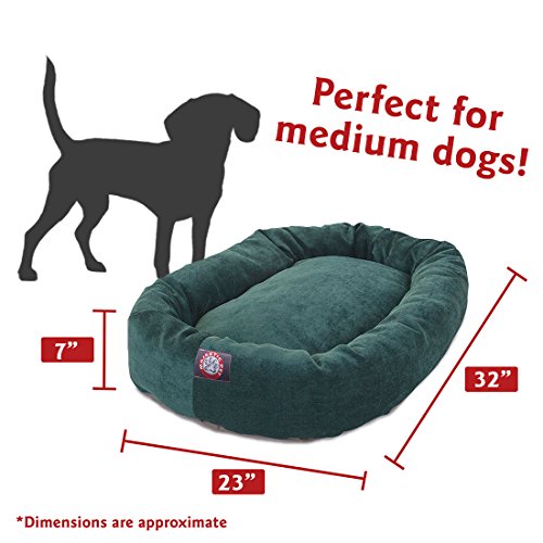 32 inch Marine Villa Collection Micro Velvet Bagel Dog Bed By Majestic Pet Products