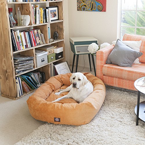 32 inch Marine Villa Collection Micro Velvet Bagel Dog Bed By Majestic Pet Products