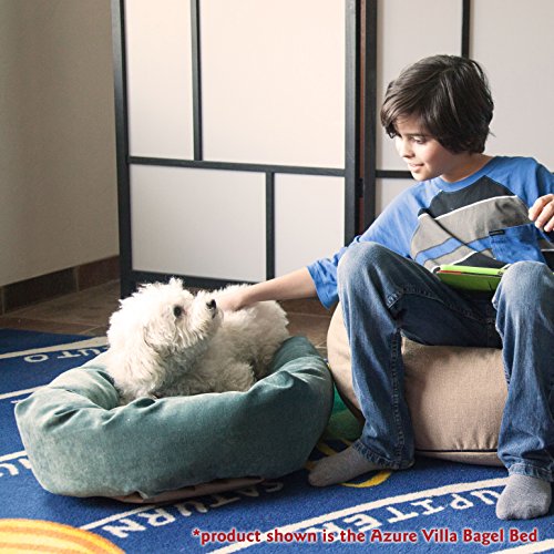 32 inch Marine Villa Collection Micro Velvet Bagel Dog Bed By Majestic Pet Products