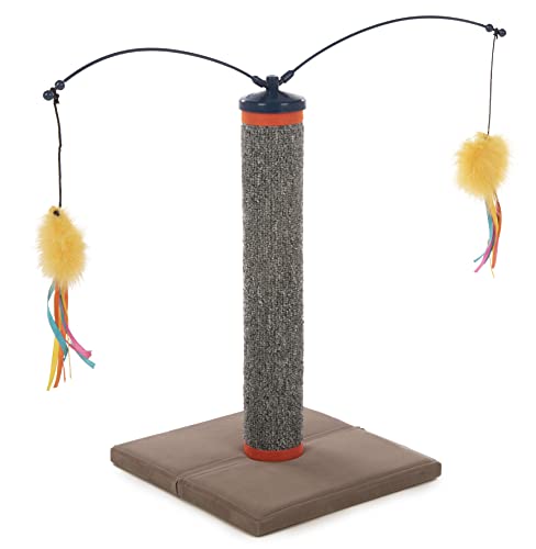 SmartyKat Scratch 'N Spin Carpet Scratching Post Cat Scratcher