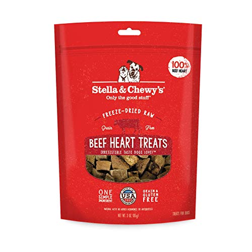 Stella & Chewy's Freeze-Dried Raw Beef Heart Treats, 3 oz bag