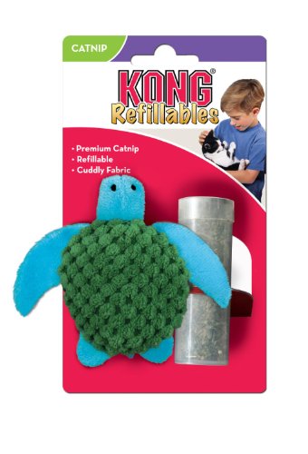 KONG Refillables Turtle Cuddle Toy North American Premium Catnip