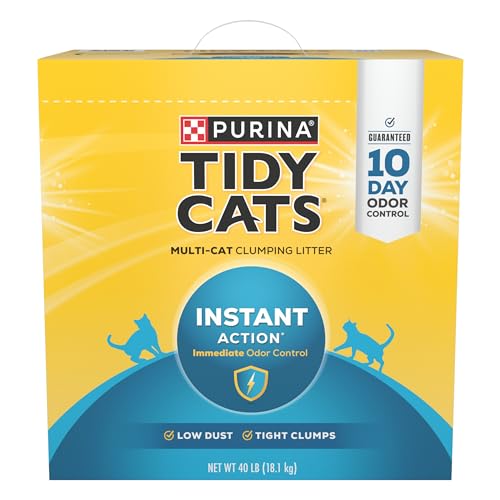 Purina Tidy Cats Instant Action Clumping Cat Litter - 40 lb. Box (00070230107121)