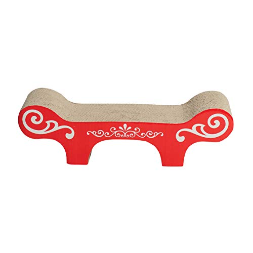 Catit Cat Scratcher with Catnip, Urban Cat Bench, 52416