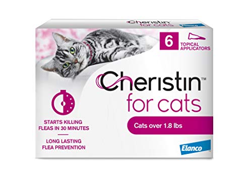 Cheristin for Cats Topical Flea Treatment and Prevention - Long Lasting, Fast Acting and Easy Application Cat Flea Treatment, 6 Monthly Doses