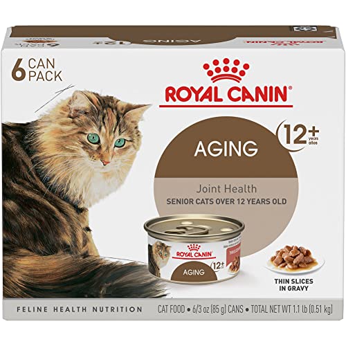 Royal Canin Feline Health Nutrition Aging 12+ Loaf In Sauce Canned Cat Food, 5.8 oz Can (Pack of 6)