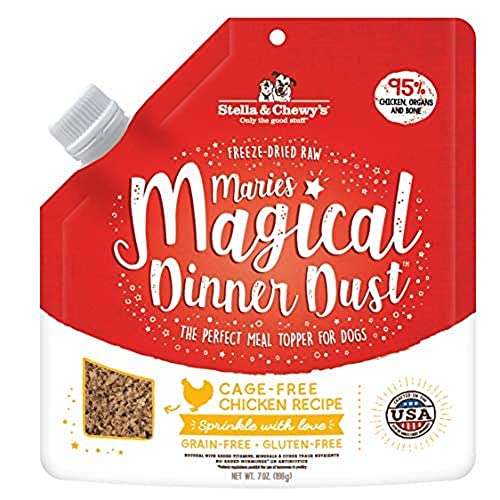 Stella & Chewy's Freeze-Dried Raw Marie's Magical Dinner Dust Cage-Free Chicken Recipe Dog Food Topper, 7 oz