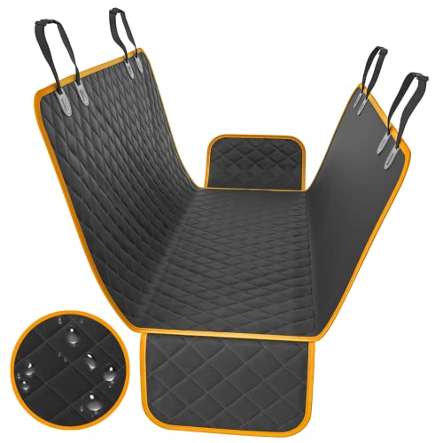 Dog Back Seat Cover Protector Waterproof Scratchproof Nonslip Hammock for Dogs Backseat Protection Against Dirt and Pet Fur Durable Pets Seat Covers for Cars & SUVs