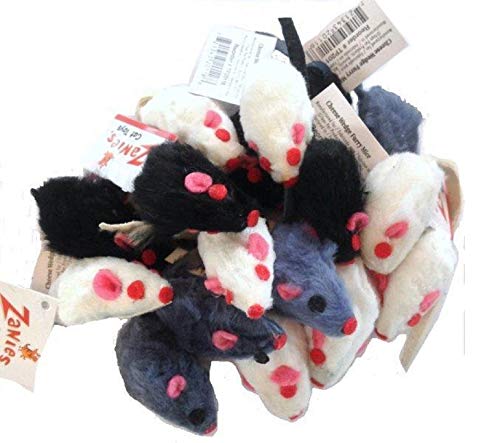20 x Cat Toy Realistic Fur Mice