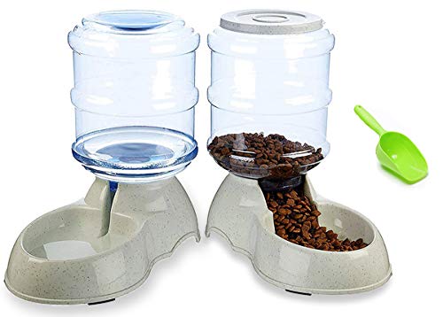 Ito Rocky Pet Feeding Solution Automatic Cat & Dog Cafe Feeder and Water Dispenser in Set with Food Scoop 6-Meal Automatic Food Dispenser for Small/Middle Puppy and Kitten