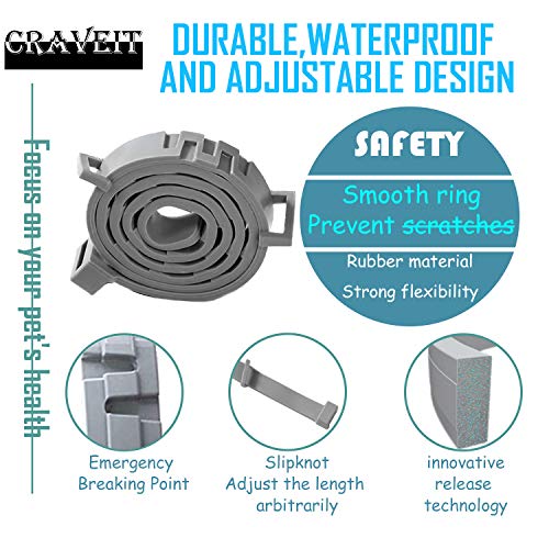 Flea and Tick Collar for Cat, Repels Fleas & Ticks, Natural Essential Oils, Allergy Prevention, 8 Months Protection, Adjustable & Waterproof (2 Packs)