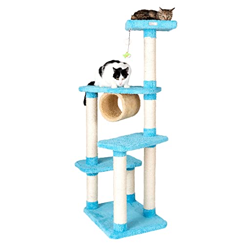 Premium Cat Tree: Armarkat X6105, Sky Blue