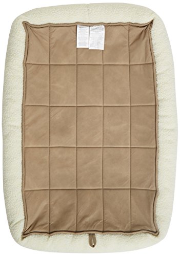 Amazon Basics Padded Pet Bolster Bed, 40 x 26 inches