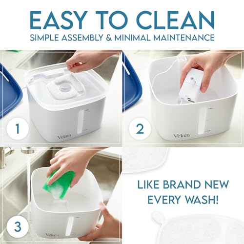 Veken Automatic Pet Fountain - 95oz/2.8L